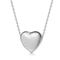 Zeitlose Herzlichkeit – Klassisches Silber-Collier (rhodiniert)