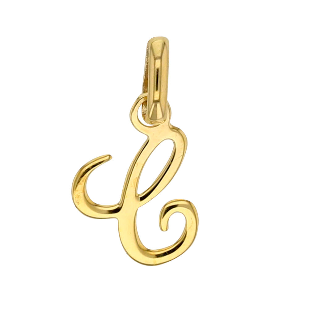 Buchstabenanhänger „Signature Initial“ – 750er Gelbgold (A–Z)