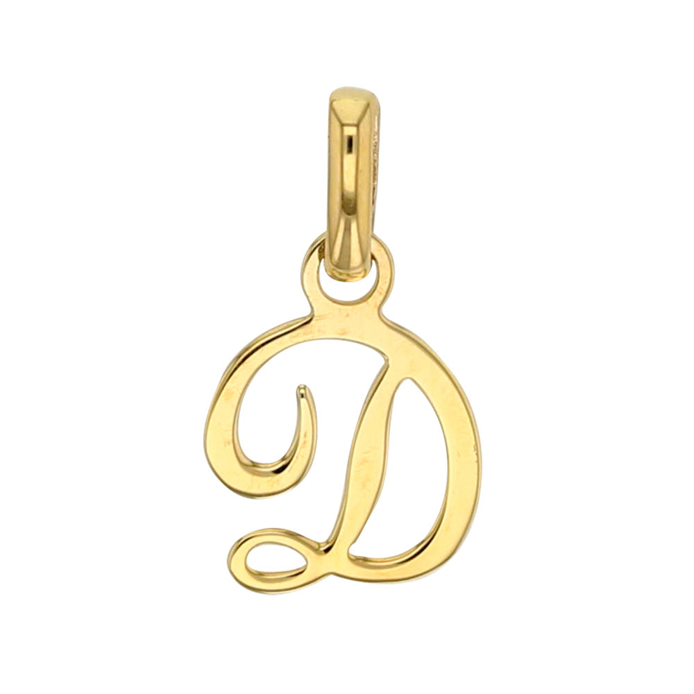 Buchstabenanhänger „Signature Initial“ – 750er Gelbgold (A–Z)