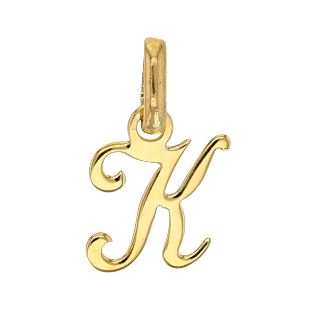 Buchstabenanhänger „Signature Initial“ – 750er Gelbgold (A–Z)