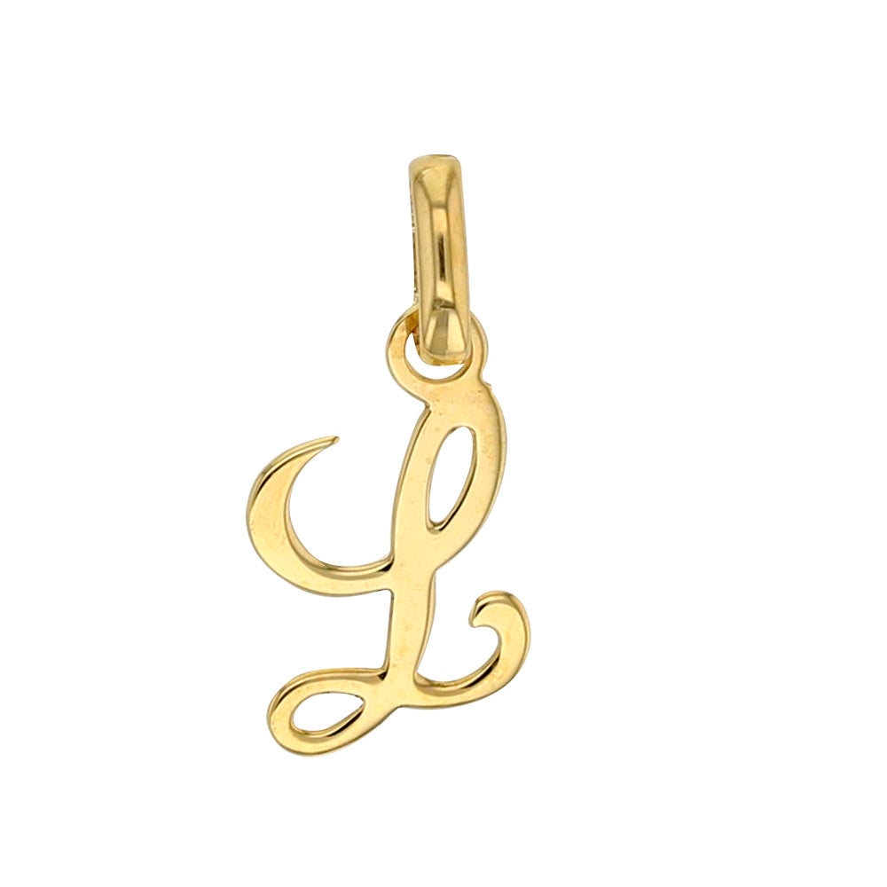 Buchstabenanhänger „Signature Initial“ – 750er Gelbgold (A–Z)