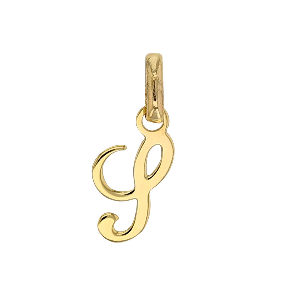 Buchstabenanhänger „Signature Initial“ – 750er Gelbgold (A–Z)