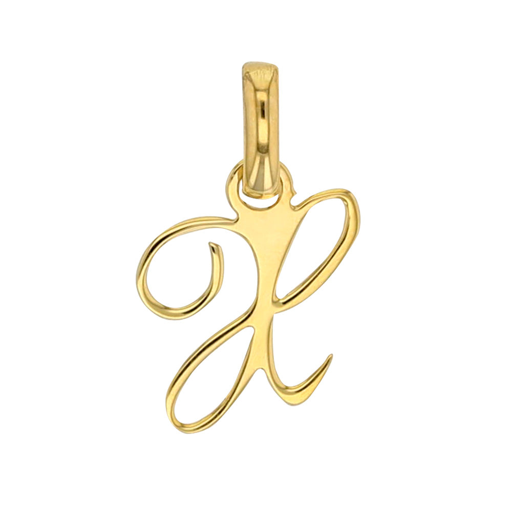 Buchstabenanhänger „Signature Initial“ – 750er Gelbgold (A–Z)