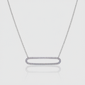 Diamant-Collier „Eternal Bar“ – 18k Weißgold (0,50 ct)