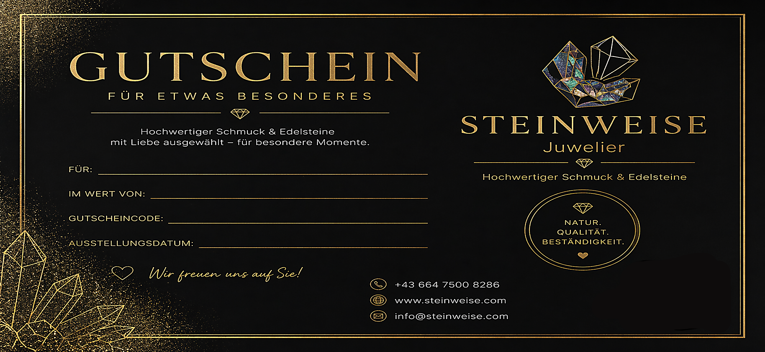 Steinweise - Gutschein